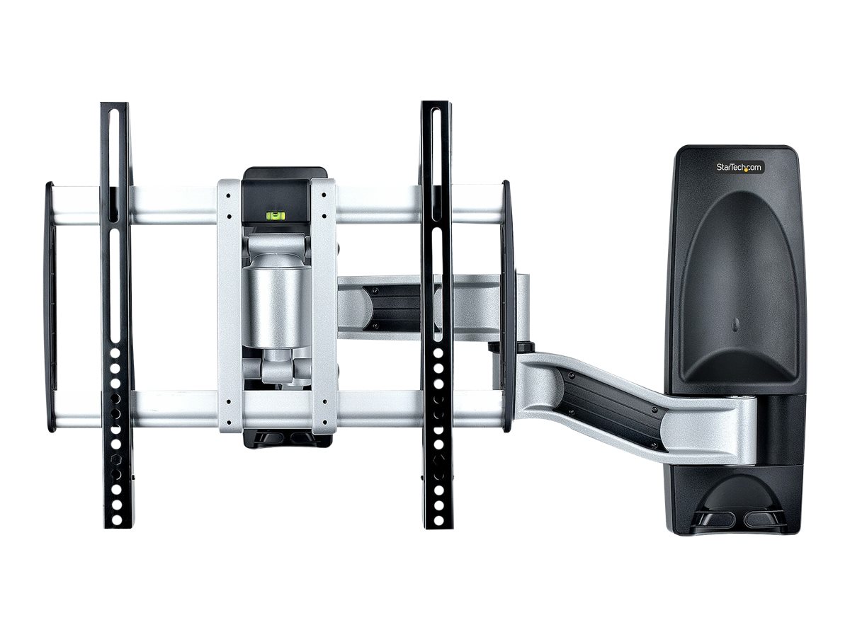 StarTech.com Articulating TV Wall Mount, VESA Wall Mount Supports 65 inch/99lb/Flat/Curved TVs, Retractable Low Profile Wall Mount TV Bracket,