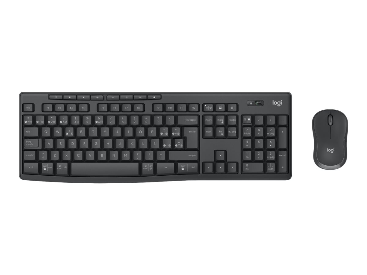 Logitech MK370 Combo for Business - keyboard and mouse set - AZERTY - French - graphite Input Device - Tastatur & Mus sæt - Fransk - Sort