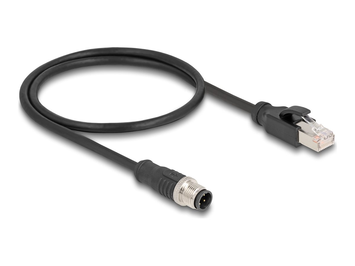 DeLOCK CAT 5e S/FTP 50cm Netværkskabel Sort