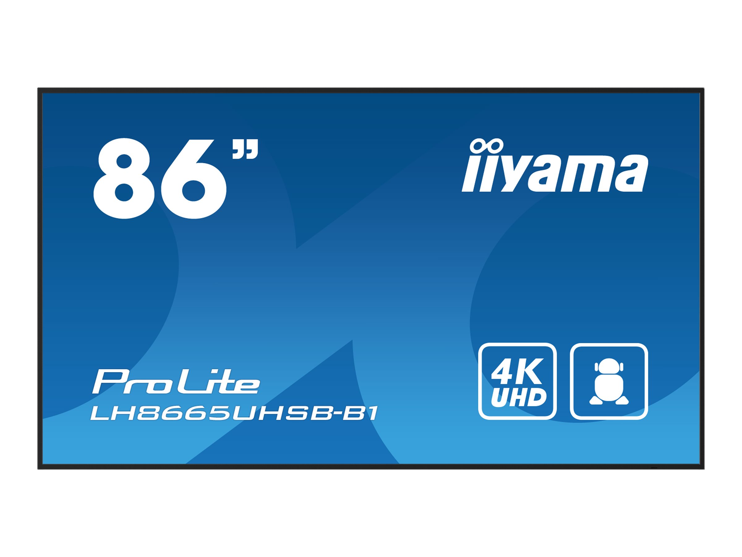 iiyama ProLite LH8665UHSB-B1 86" Digital skiltning 3840 x 2160