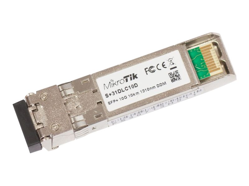 MikroTik S+31DLC10D SFP+ fibertransceiver - 10 G, 1310 nm, LC, 10 km