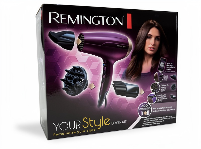 Remington Hårtørrer D5219 Your Style Kit billede