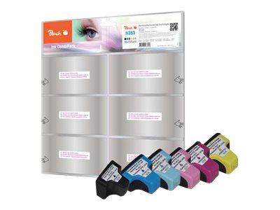 Peach Combi-Pack Sort Gul Cyan Magenta Lys magenta Lys cyan billede