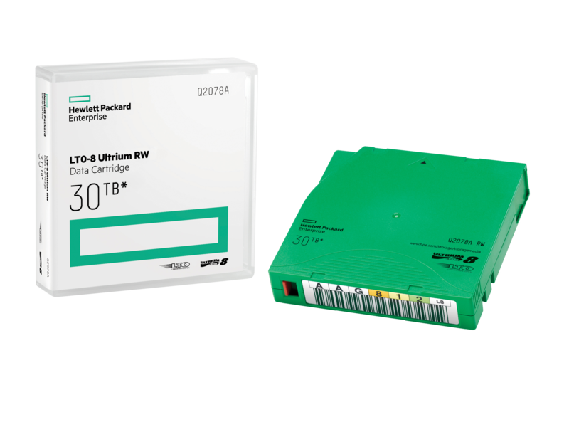 HPE Non Custom Labeled Library Pack Magasin med patron til databasebibliotek
