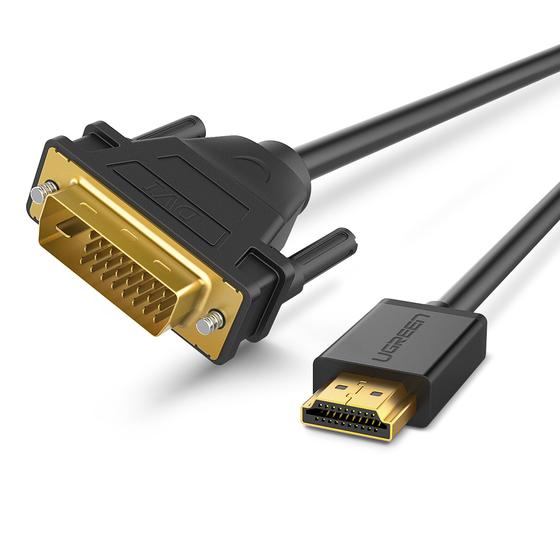 UGREEN video cable adapter 1 m DVI HDMI Black