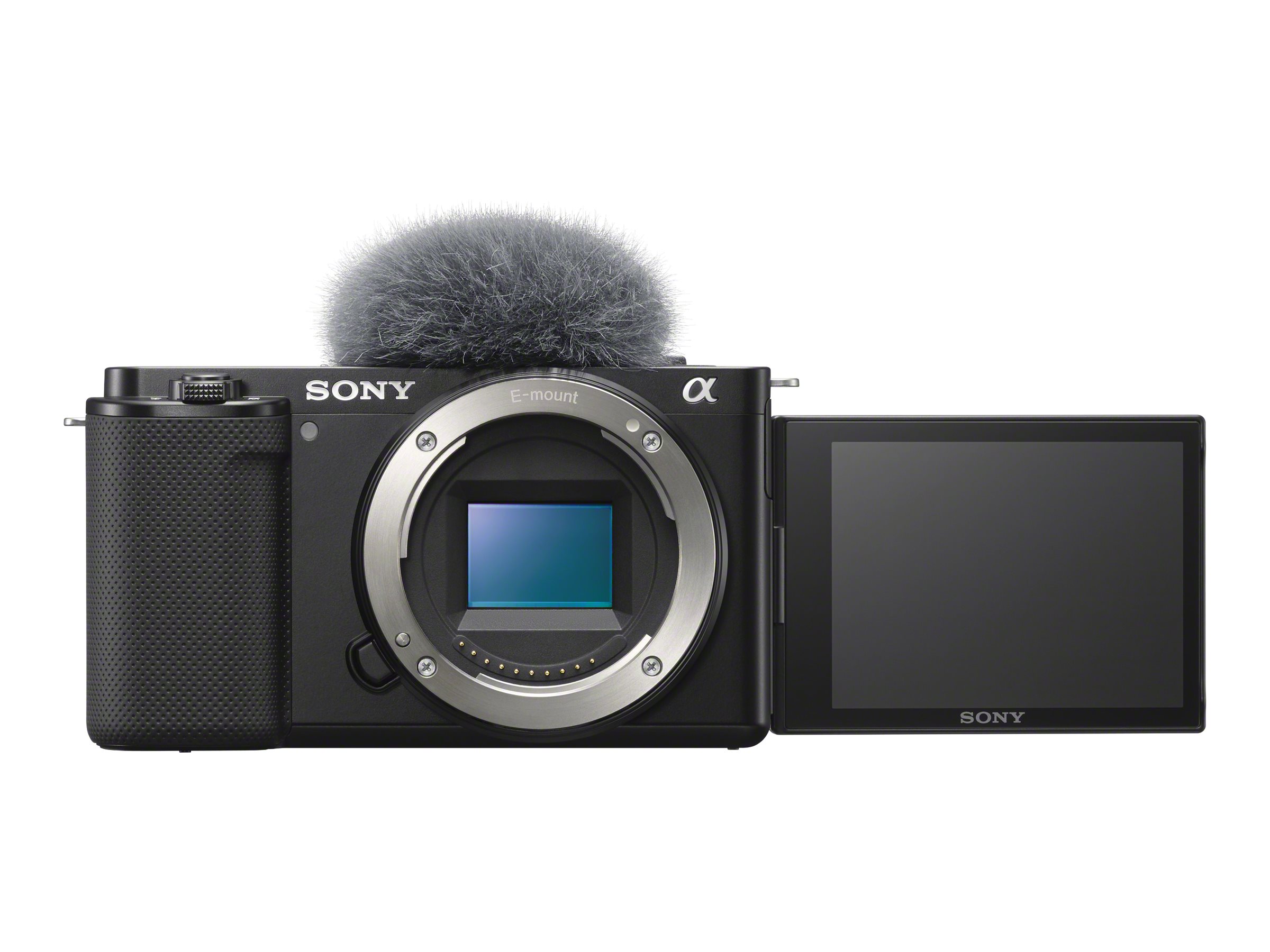 Sony a ZV-E10 - Digitalkamera - spejlløst - 24.2 MP - APS-C - 4K / 30 fps - kun kamerahus - Wireless LAN, Bluetooth - sort