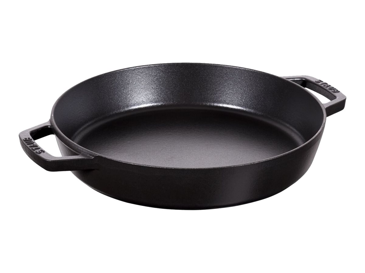 STAUB Staub paellapande støbejern 2 håndtag Ø34 cm Sort