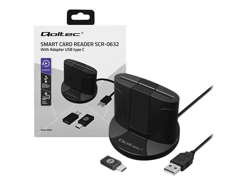 Qoltec SCR-0632 SMART-kortlæser