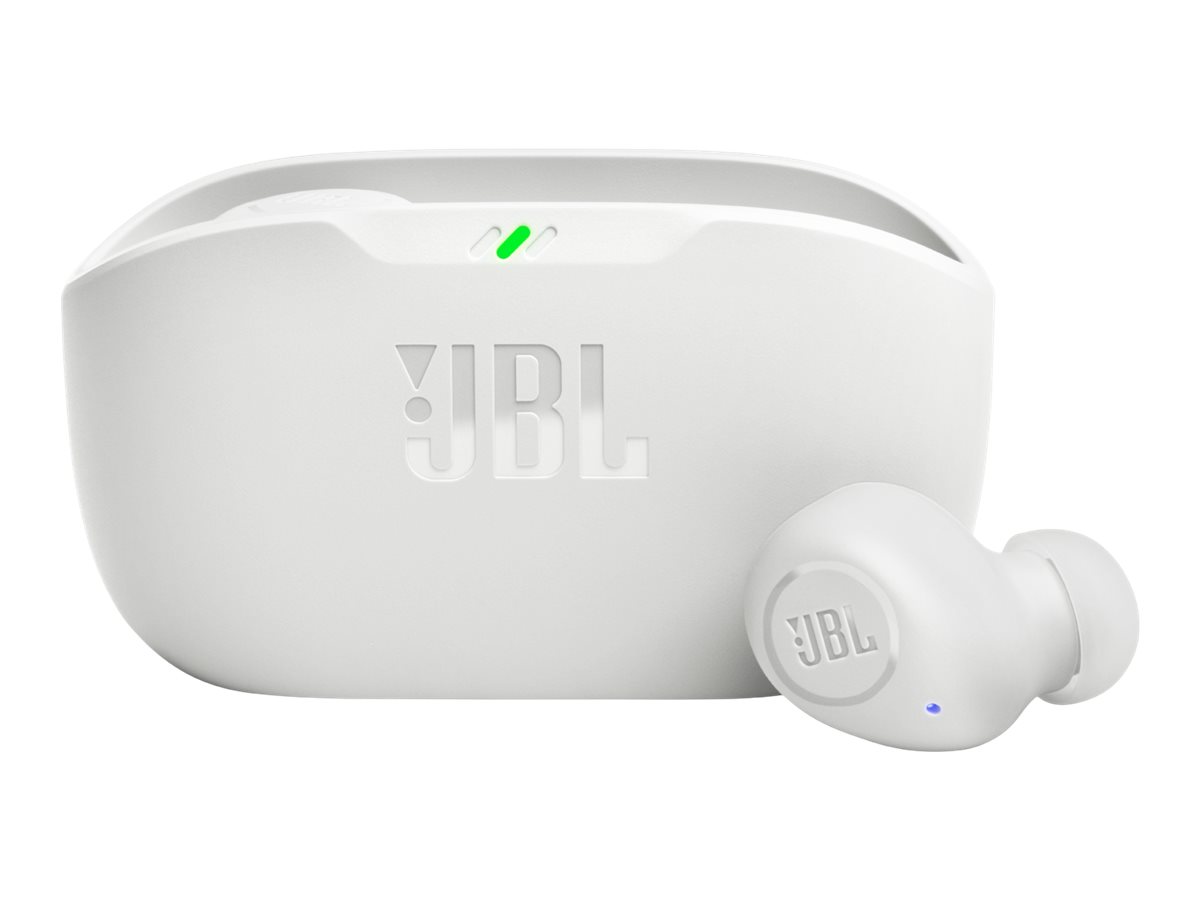 JBL Wave Buds - Ægte trådløse øretelefoner med mik. - i øret - Bluetooth - hvid