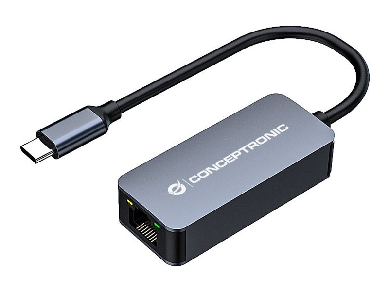 Conceptronic ABBY12GC USB-C to 2.5GbE Network Adapter USB 3.2 Gen 1 Wake-on-LAN