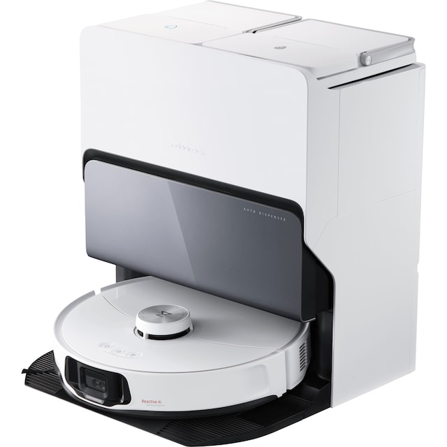 Roborock S8 MaxV Ultra robotstøvsuger og mopperenser med selvrensende station - hvid