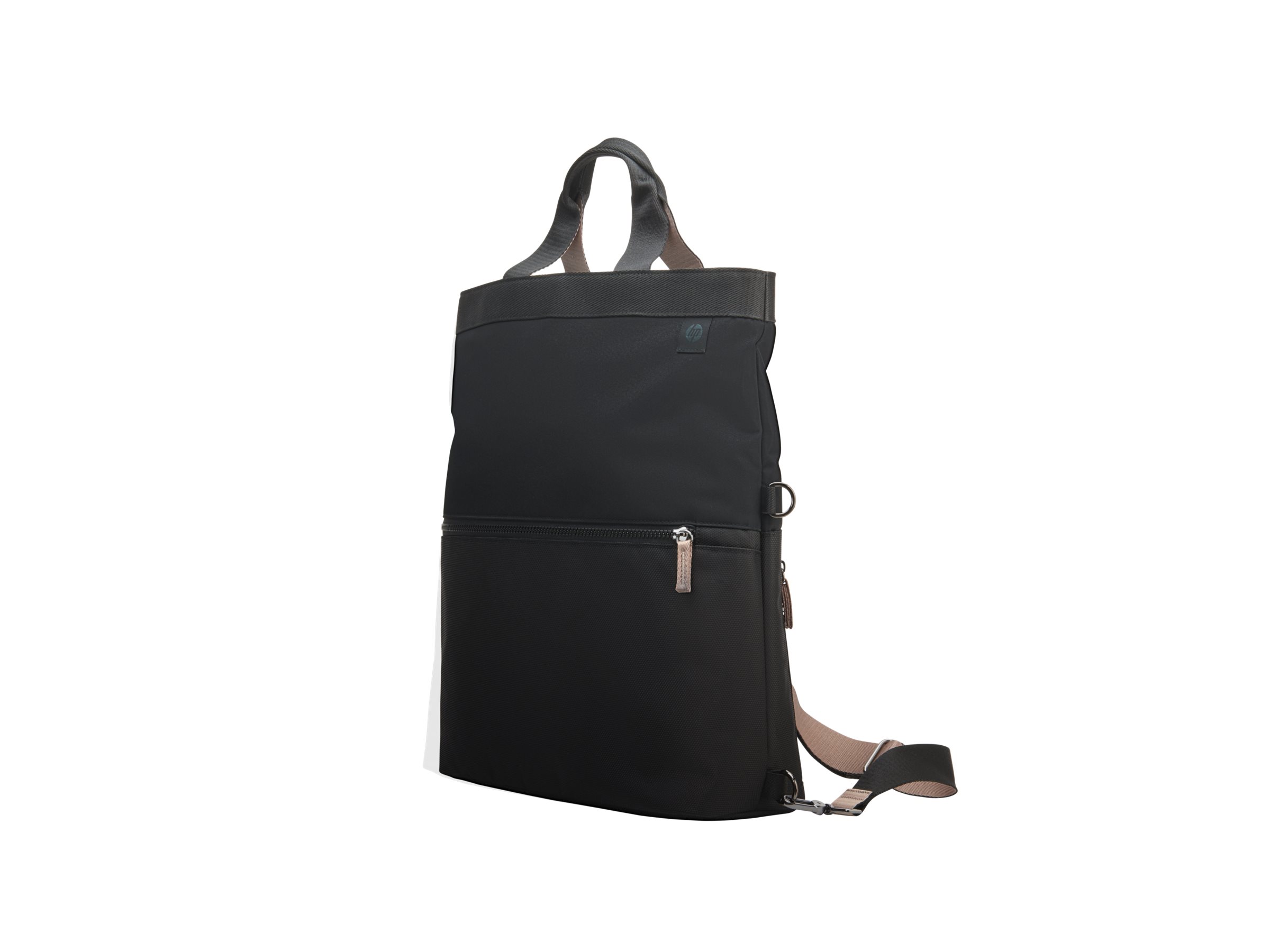 HP Laptop Backpack Tote - Notebook bæretaske og håndtaske - konverterbar - 14.1 - sort, taupe