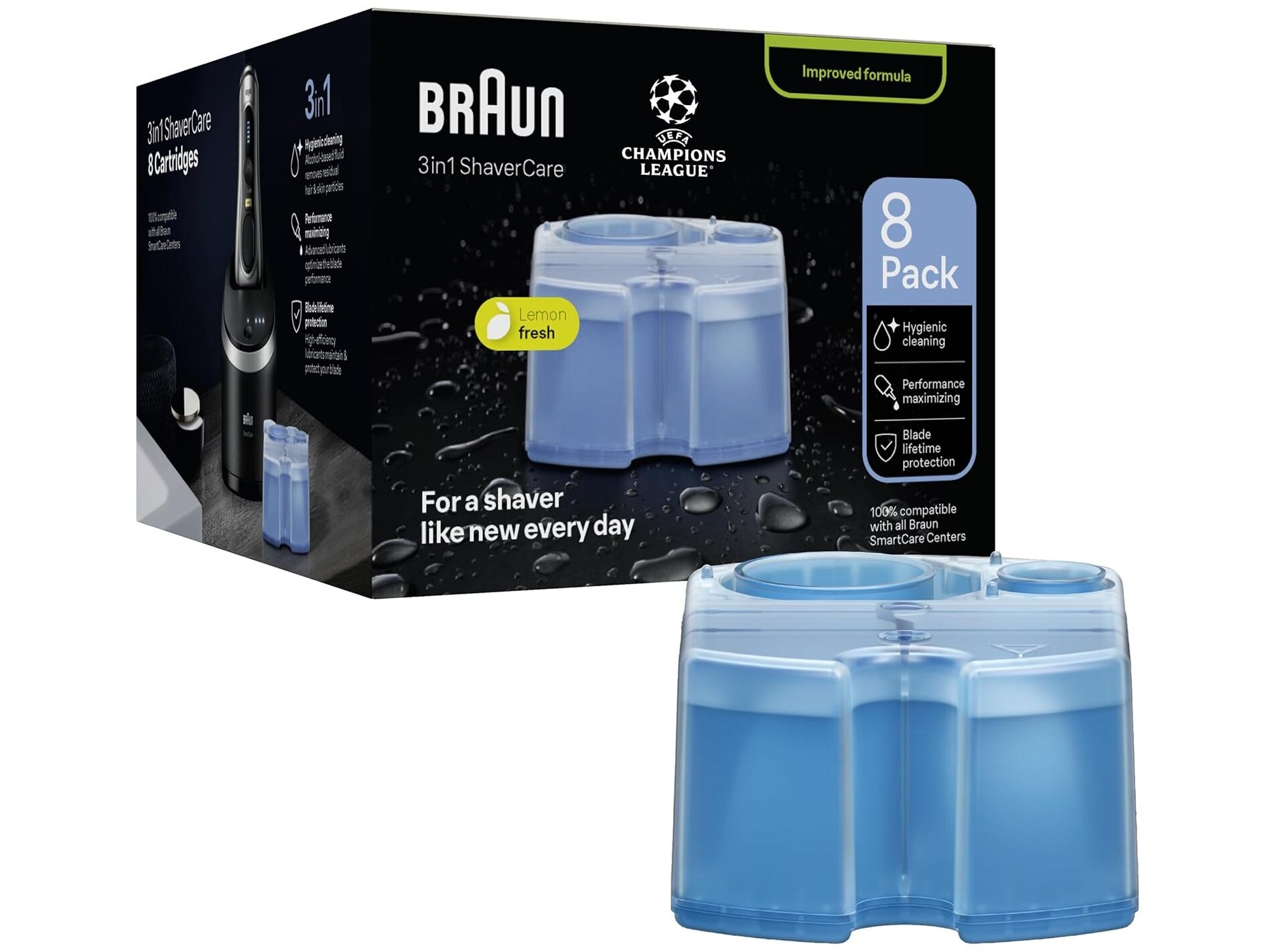 Braun 3-i-1 ShaverCare genopfyldningspatroner til SmartCare 8 stk