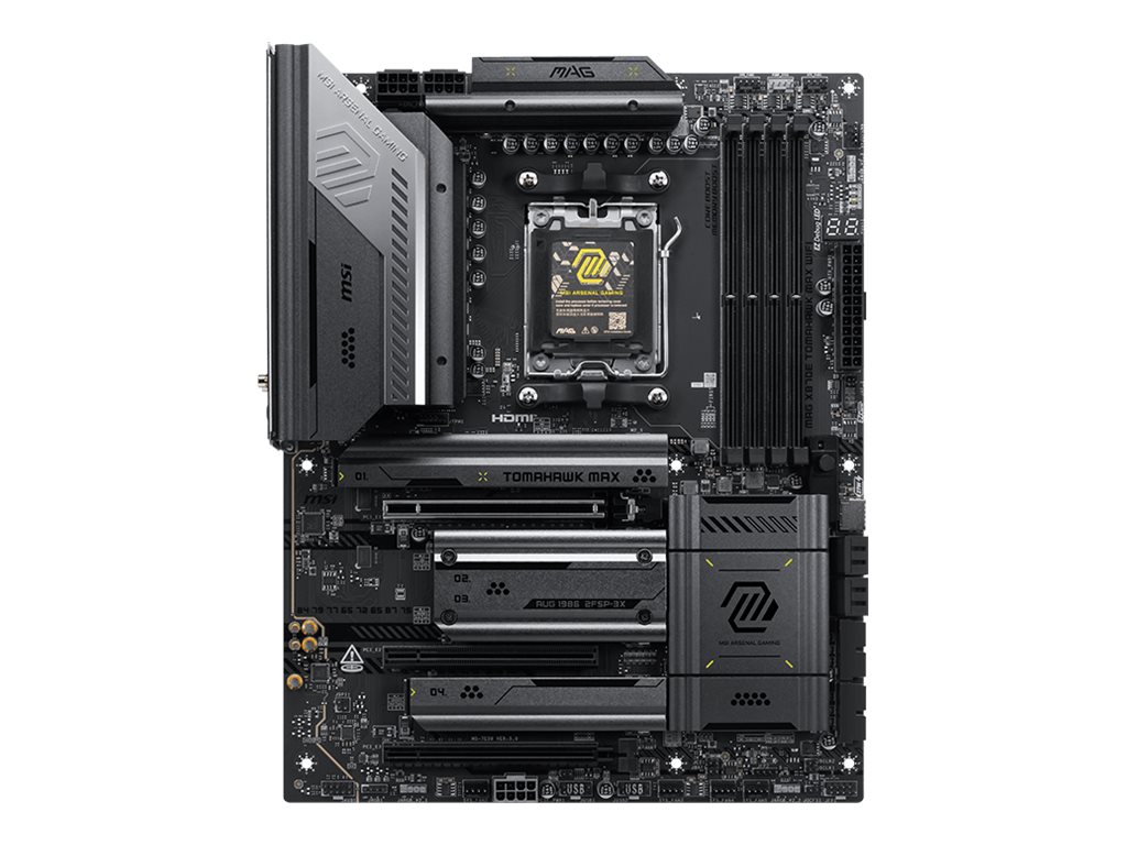 MSI MAG X870E TOMAHAWK MAX WIFI - motherboard - ATX - Socket AM5 - AMD X870E Bundkort - AMD X870E - AMD AM5 socket - DDR5 RAM - ATX