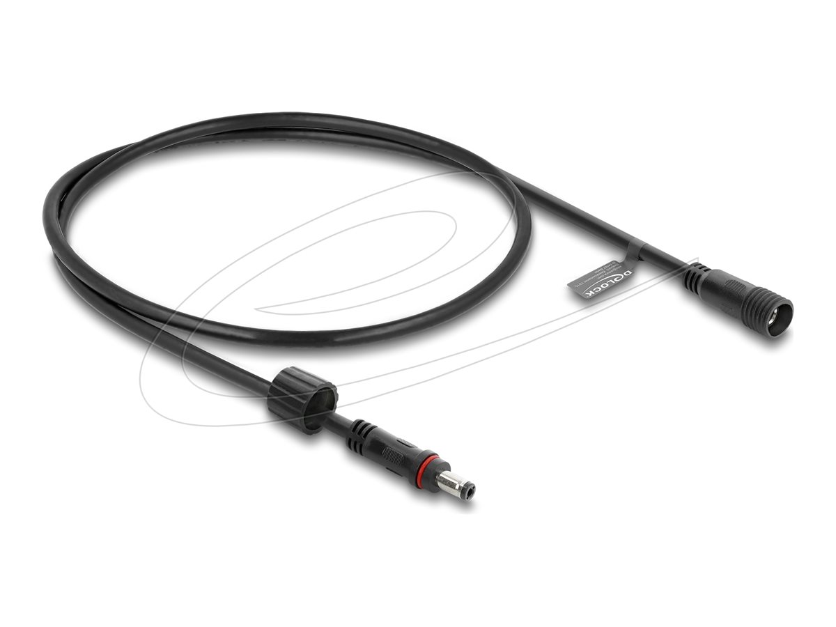 Delock - forlængerkabel til strøm - DC jack 5,5 mm x 2,1 mm til DC jack 5,5 mm x 2,1 mm - 50 cm