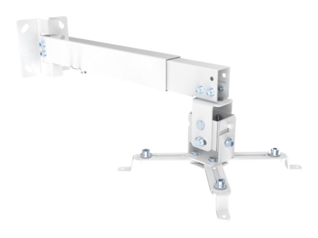 Schwaiger BEAMER - Monteringssæt (væg-/loftmontering) - for projektor - stål - hvid - loftsmonterbar, vægmonterbar