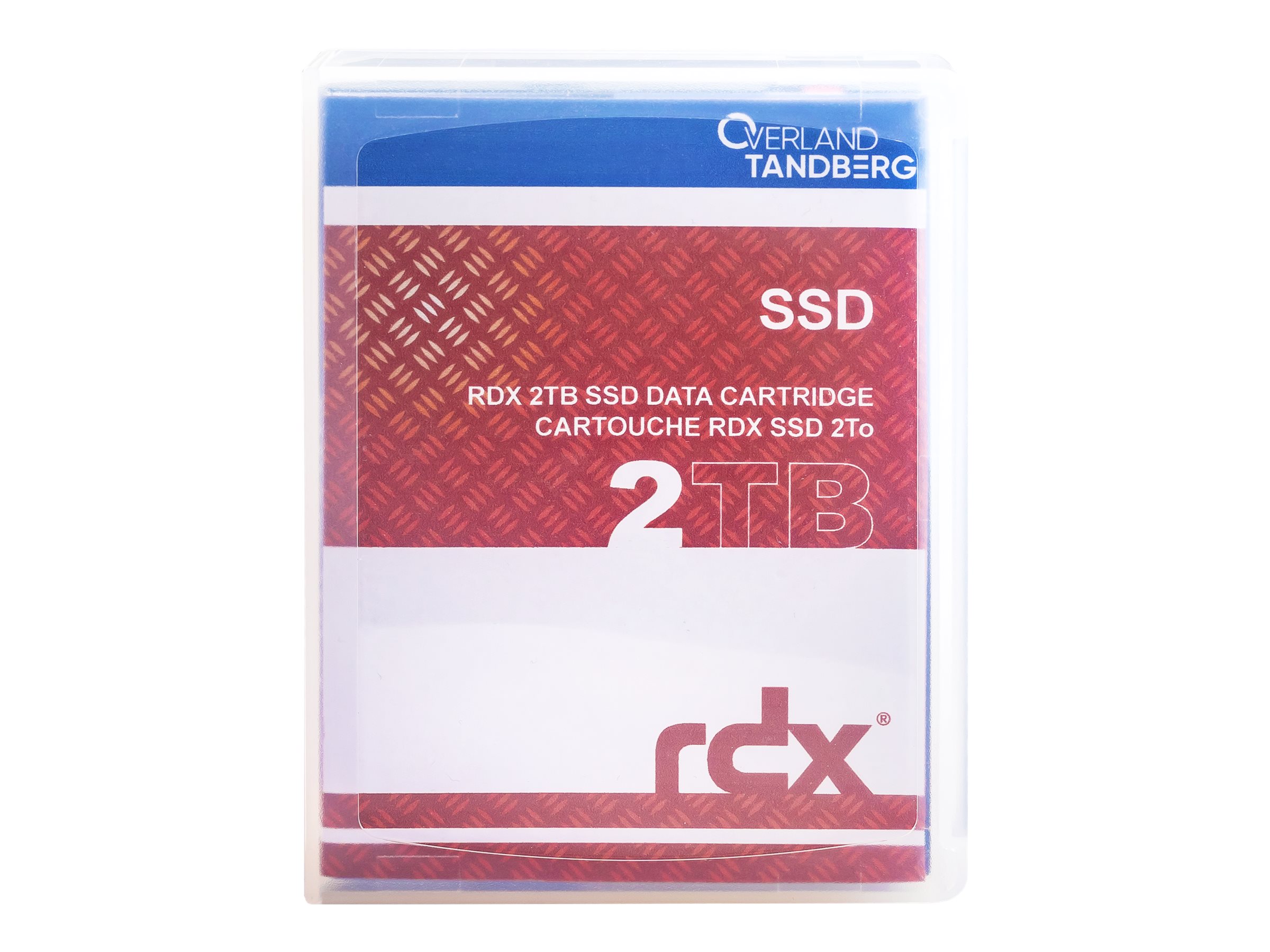 Overland-Tandberg 8878-RDX, RDX-patron, RDX, 2 TB, FAT32, NTFS, exFAT, ext4, Sort, RDX QuikStor