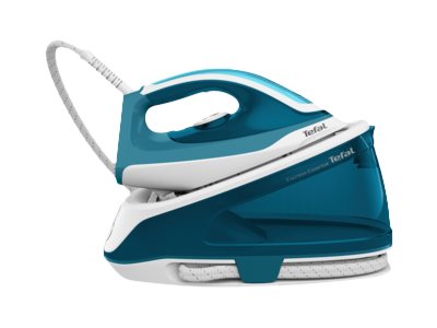 Tefal Express Essential SV6115 - Dampstrygejern med automatisk afbrydelse - såleplade: Ceramic Xpress Glide - 2200 W - hvid/turkis