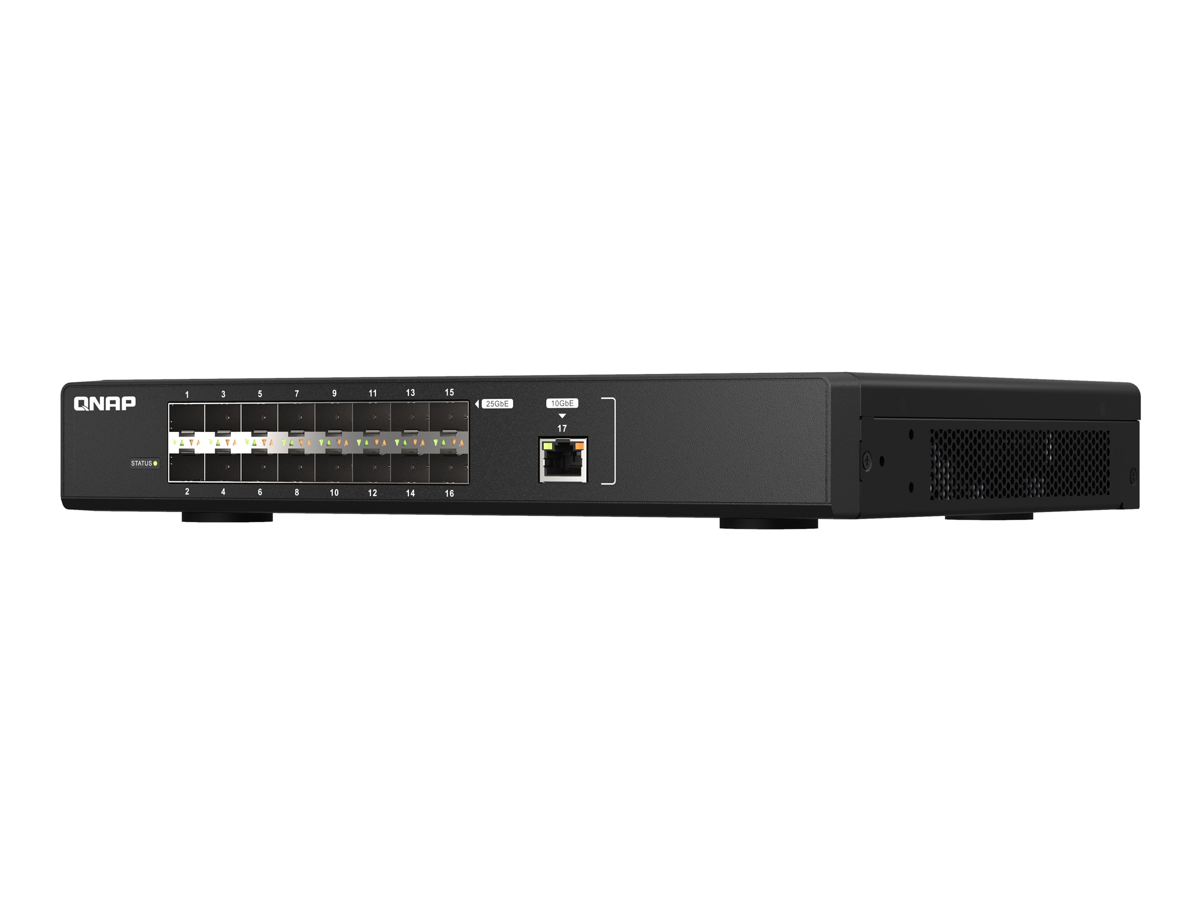 QNAP QSW-M5216-1T Ultra-high-speed 25GbE fiber managed switch with 10GbE connectivity for backbone networks
