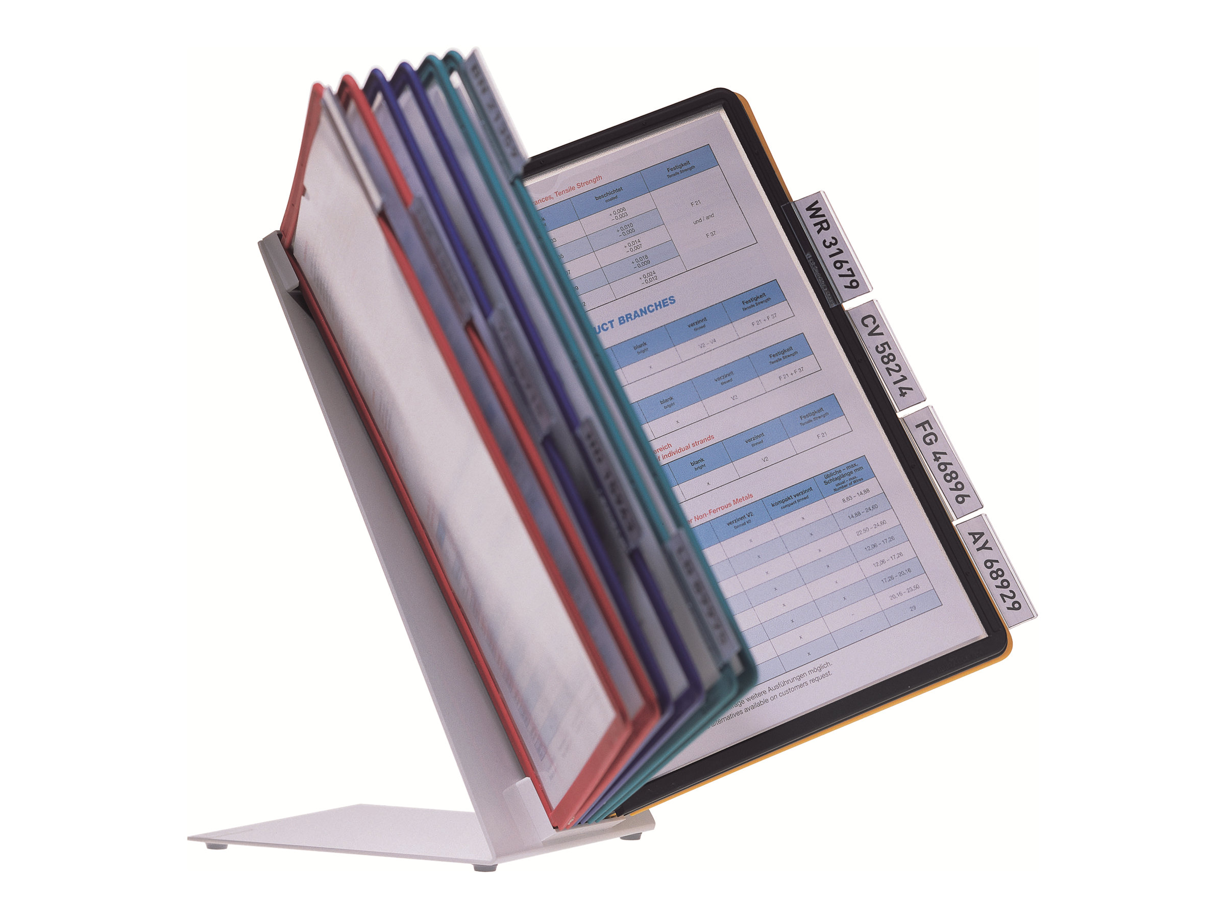 DURABLE Registersystem VARIO® TABLE A4 10 lommer, hvid 4005546502588 Modsvarer: N/A