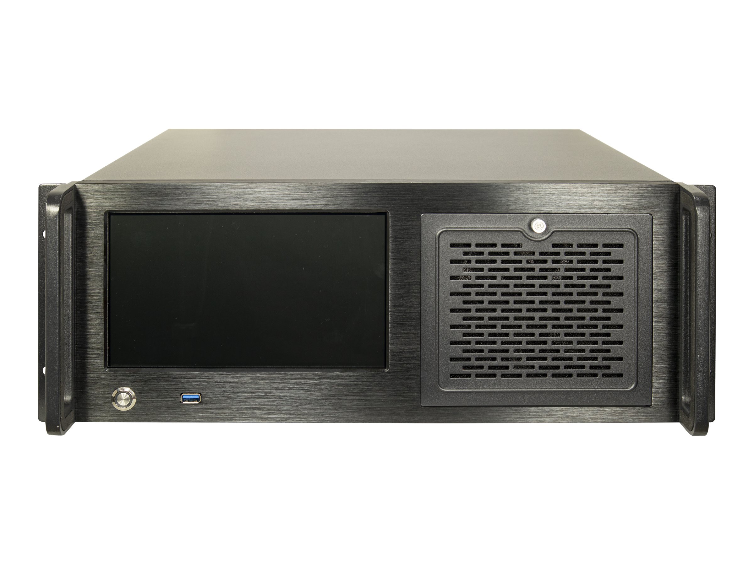 Inter-Tech IPC 4U-4460TFT - Rack-monterbar - udvidet ATX - ingen strømforsyning (ATX / PS/2) - USB