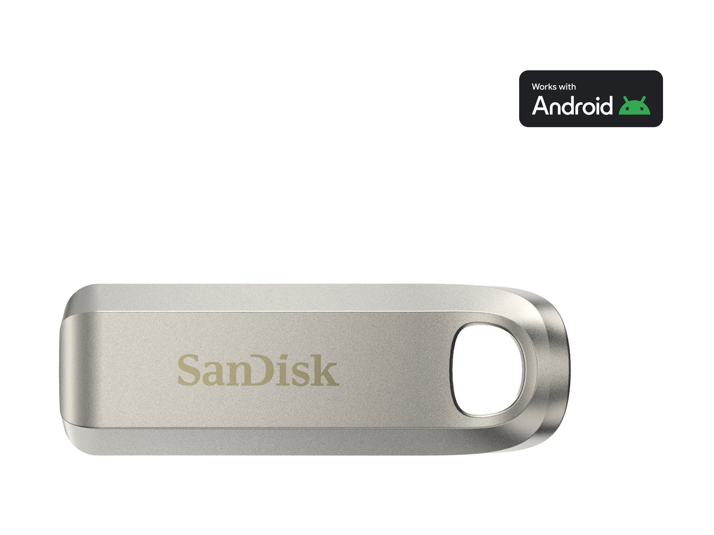 SanDisk Ultra Luxe 512GB USB-C 3.2 Gen 1 USB stick Sølv