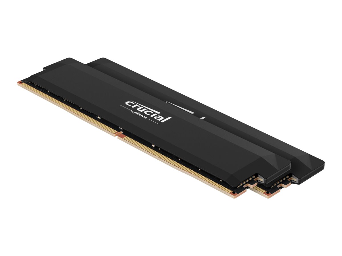 Crucial PRO Overclocking DDR5-6000 - 64GB - CL40 - Dual Channel (2 pcs) - AMD EXPO & Intel XMP - Sort