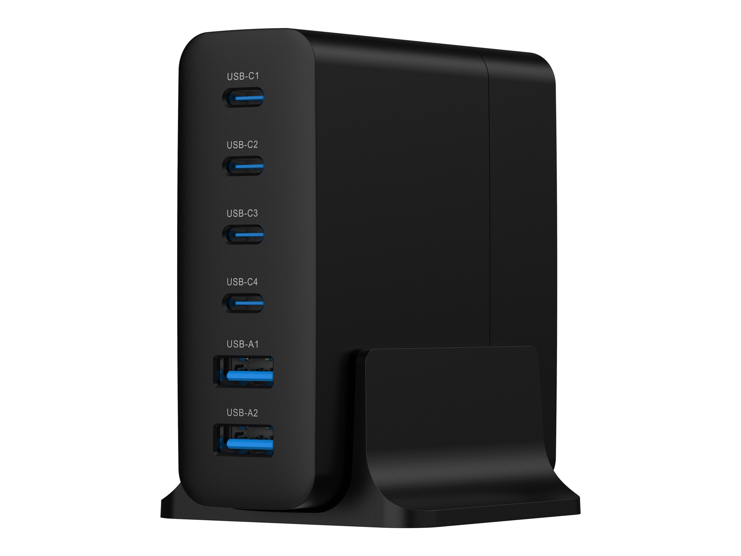 Gembird power adapter - 4 x USB-C 2 x 9 pin USB Type A - 75 Watt