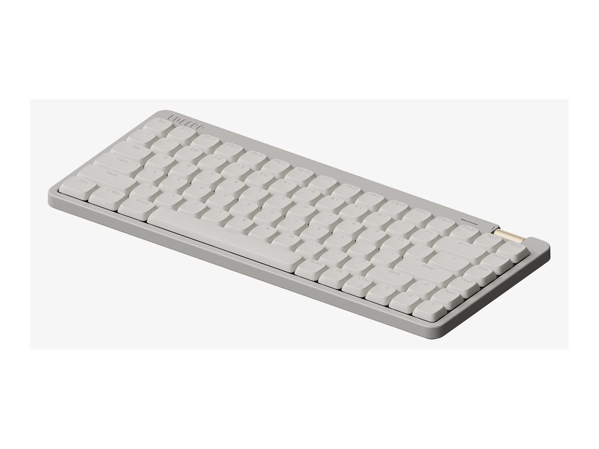 Lofree Flow Lite84 - Tastatur - 75% - bagbelyst - trådløs - 2.4 GHz, Bluetooth 5.4, USB-C - tastkontakt: Lofree x Kailh POM - Marble