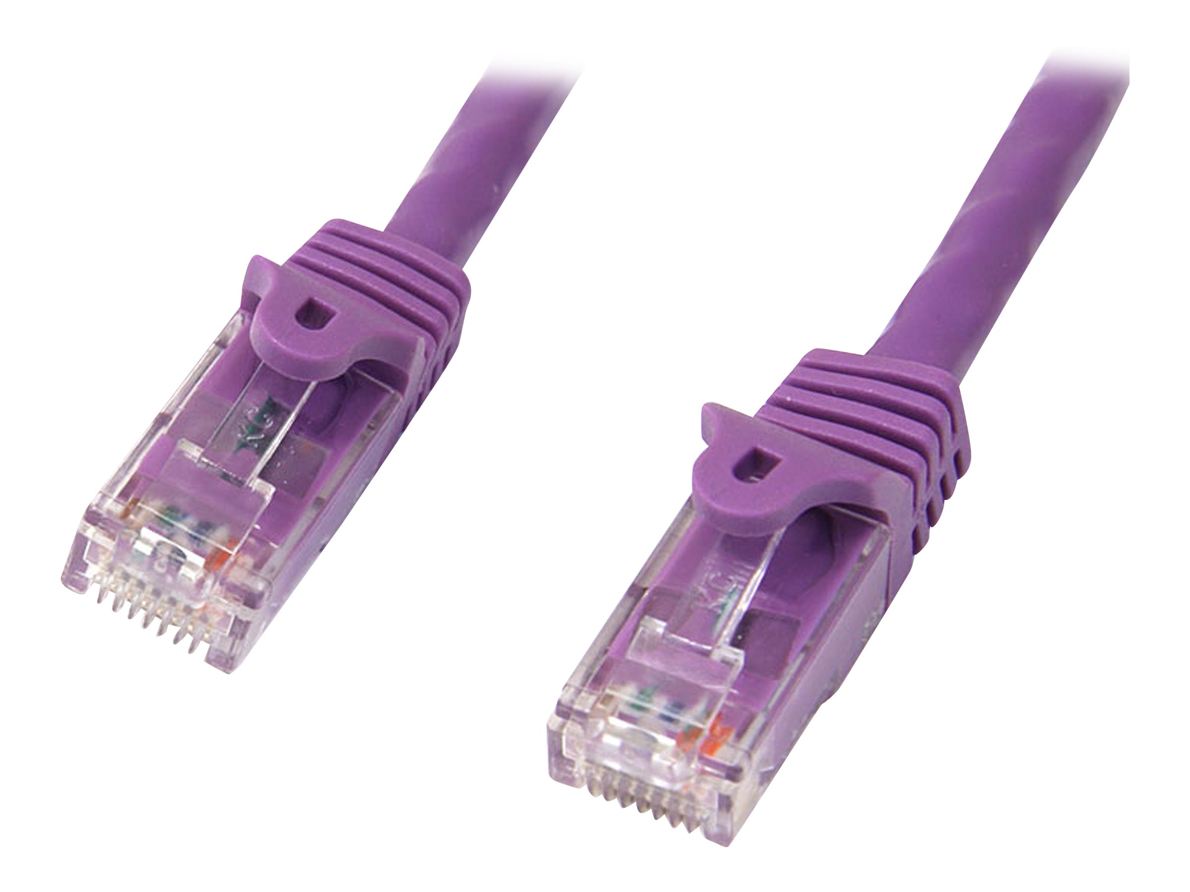 StarTech.com 2m CAT6 Cable - Purple Snagless CAT 6 Wire - 100W RJ45 UTP 650MHz Category 6 Network Patch Cord UL/TIA (N6PATC2MPL) CAT 6 Ikke afskærmet