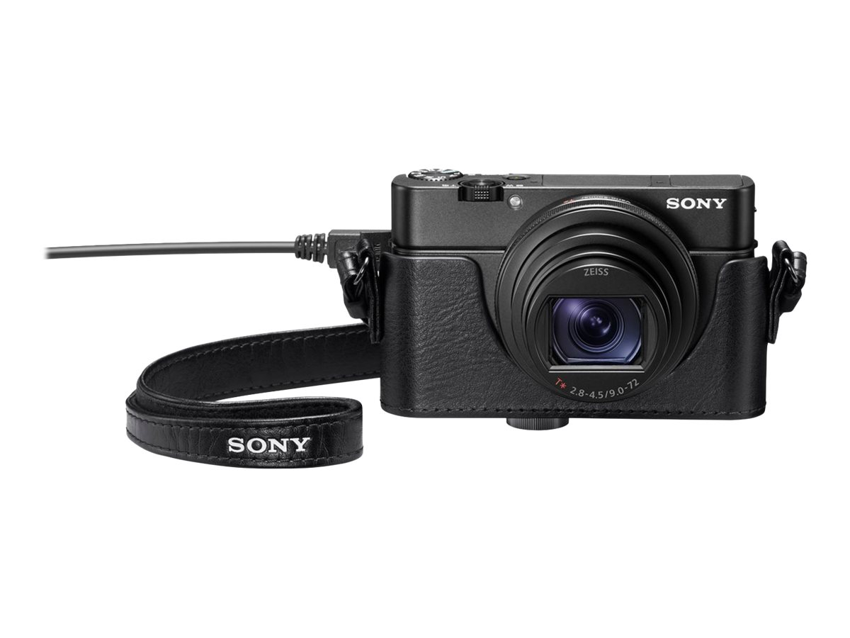 Sony LCJ-RXK - Taske til kamera - læderagtig - sort - for Cyber-shot DSC-RX100