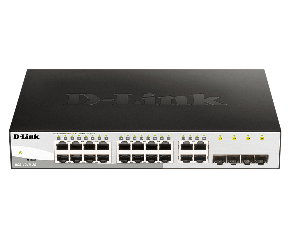 D-Link Web Smart DGS-1210-20 Switch 16-porte Gigabit