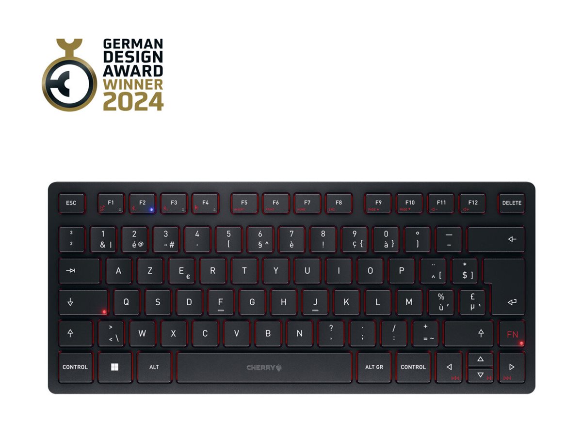CHERRY KW 9200 MINI Tastatur Saks Trådløs Kabling Belgisk