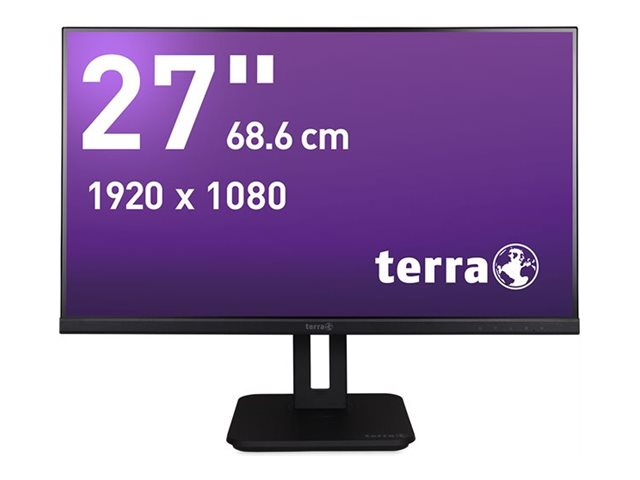 Wortmann TERRA 2748W PV V3.1 - GREENLINE PLUS - LED-skærm - 27 - 1920 x 1080 Full HD (1080p) - IPS - 300 cd/m² - 5 ms - HDMI, DisplayPort, USB-C - højtalere - mat sort