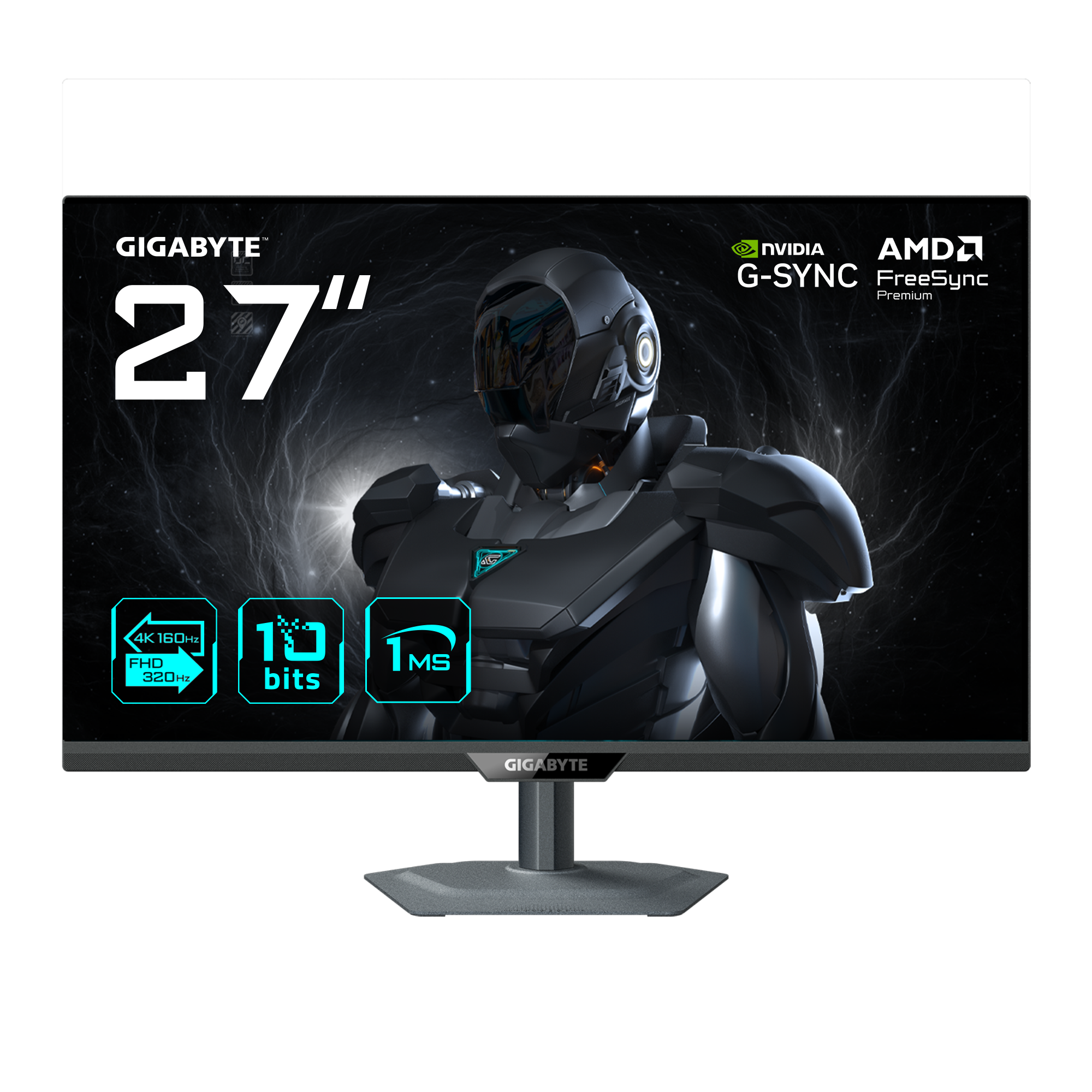 GIGABYTE G27UP computerskærm 68,6 cm (27") 3840 x 2160 pixel 4K Ultra HD LED Sort billede