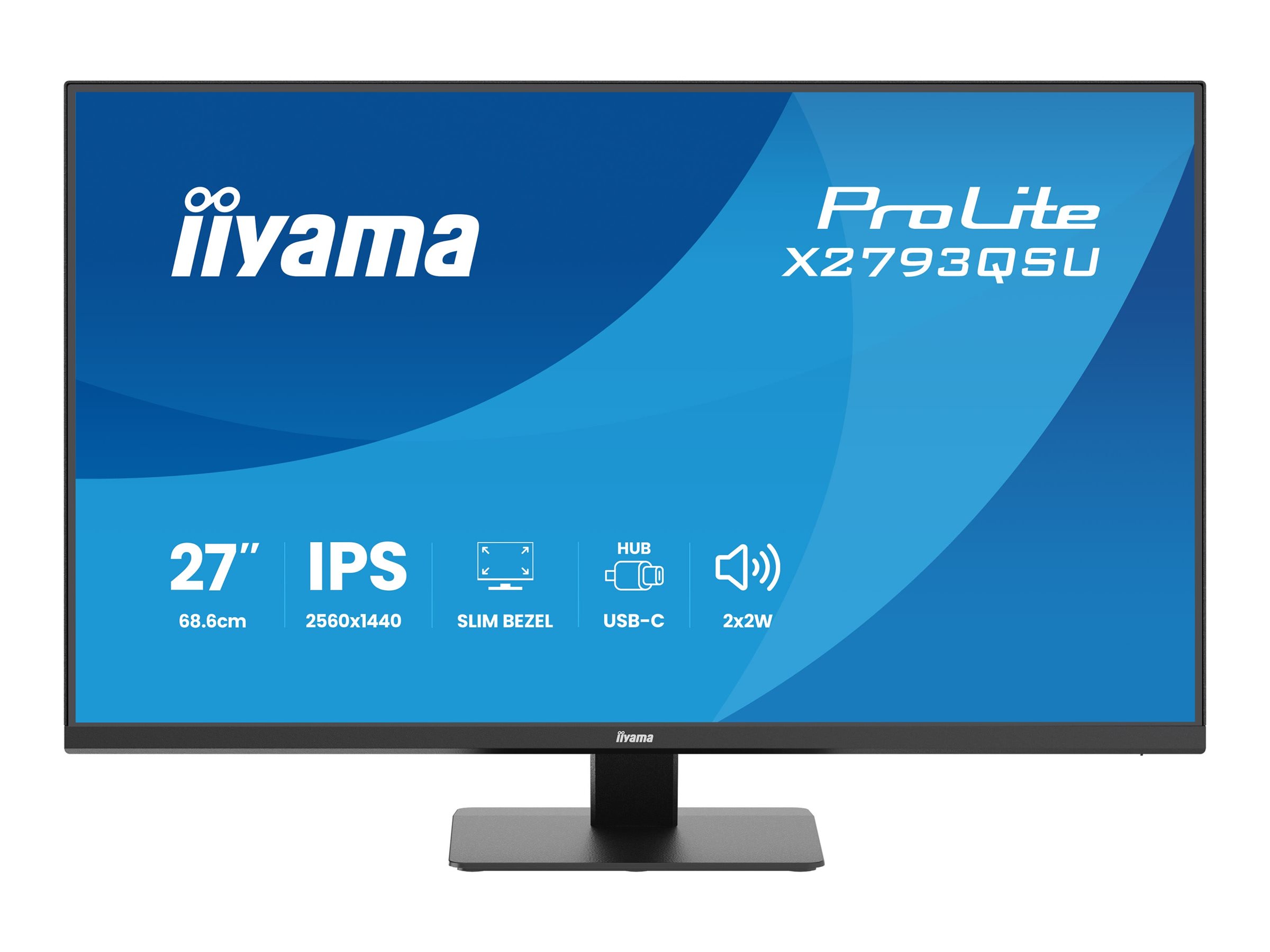 iiyama ProLite X2793QSU-B1 27" IPS 2560 x 1440 (2K) HDMI DisplayPort 75Hz