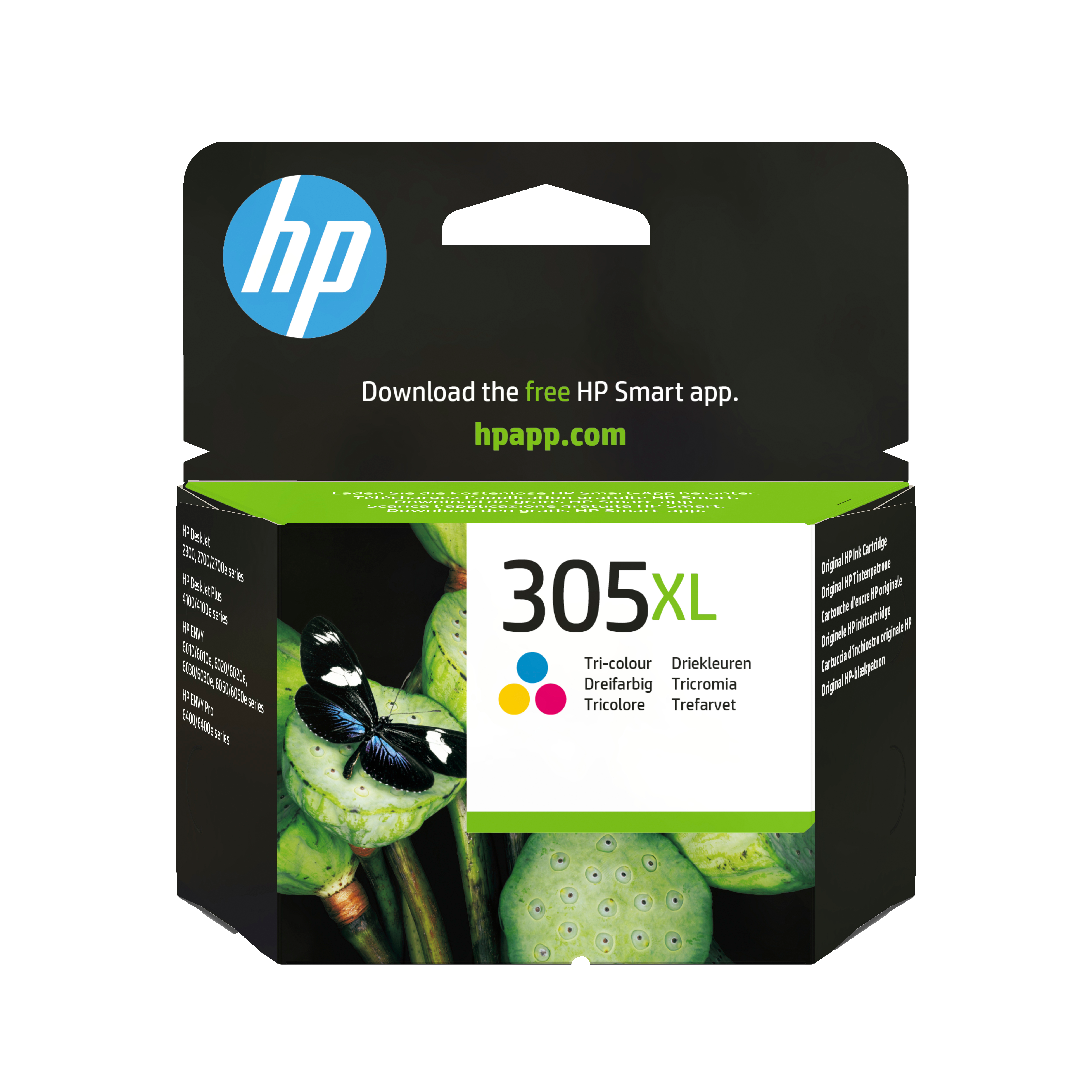 HP 305XL High Yield Tri-color Original Cyan, Magenta, Gul