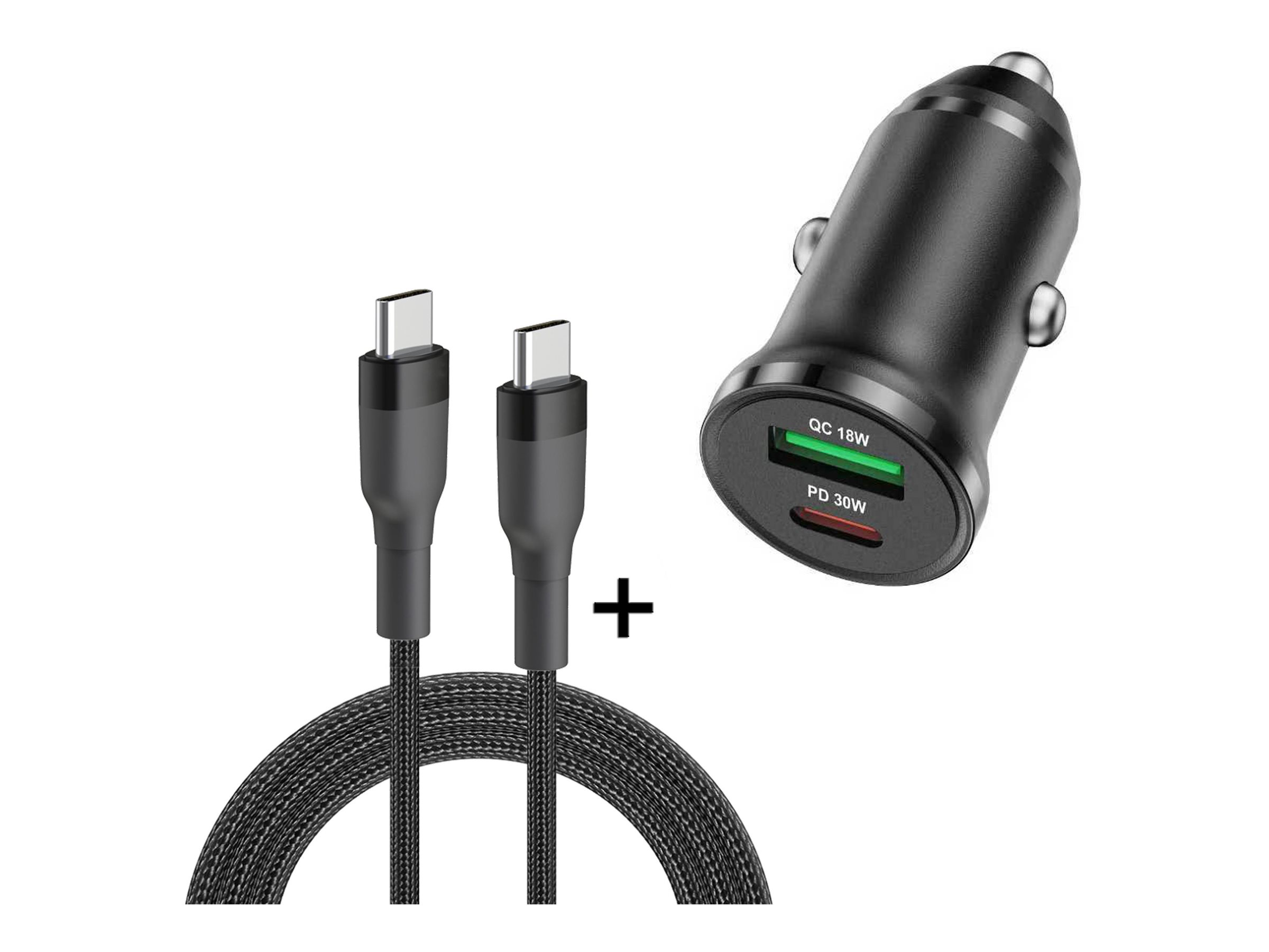 Insmat MOBIS Series - Bilstrømsadapter - 30 Watt - 3 A (USB-C)