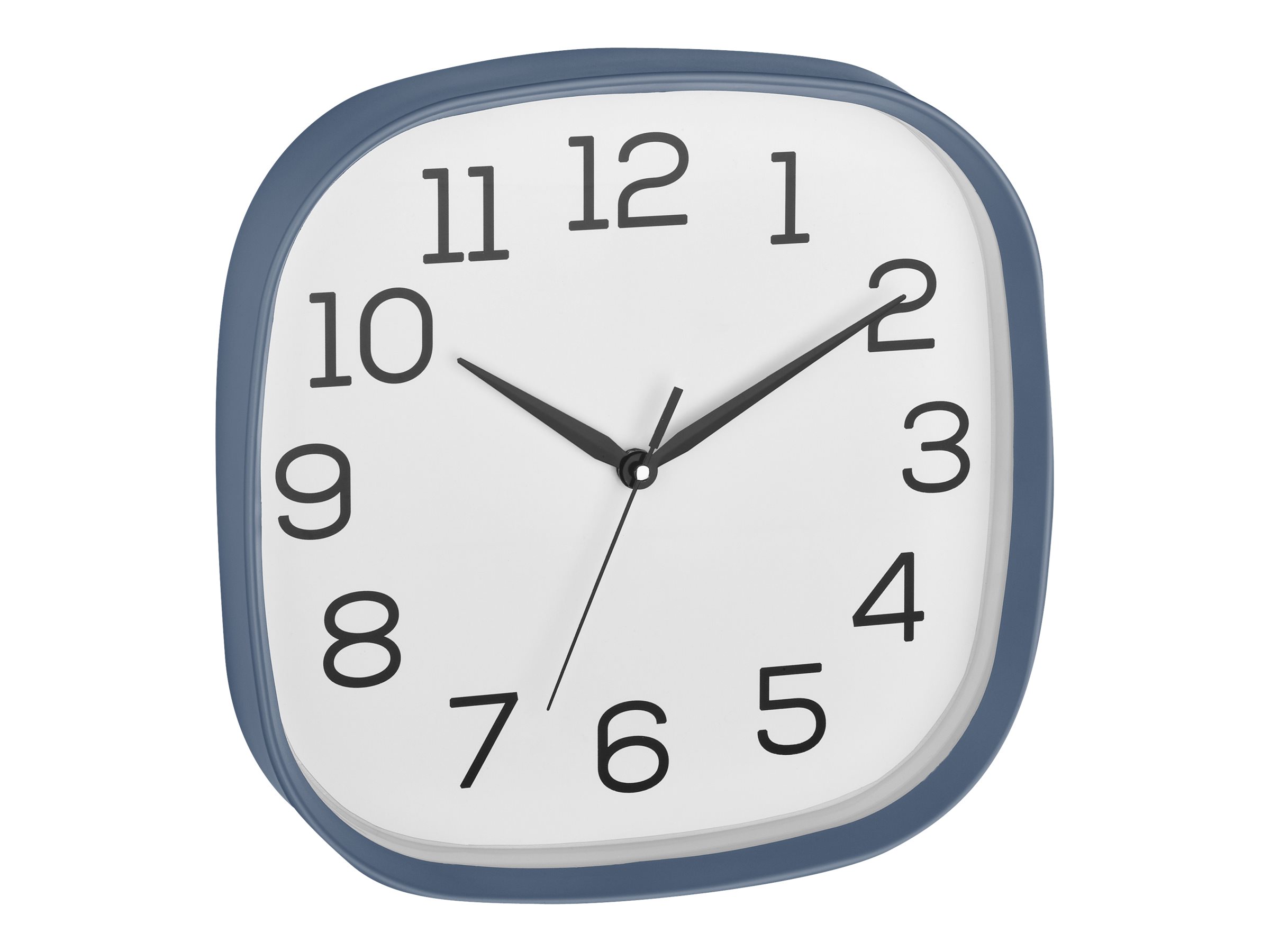 TFA - Ur - kvadratisk - kvarts - vægmonterbar - 29.5 x 29.5 cm - ramme: pudder-blå