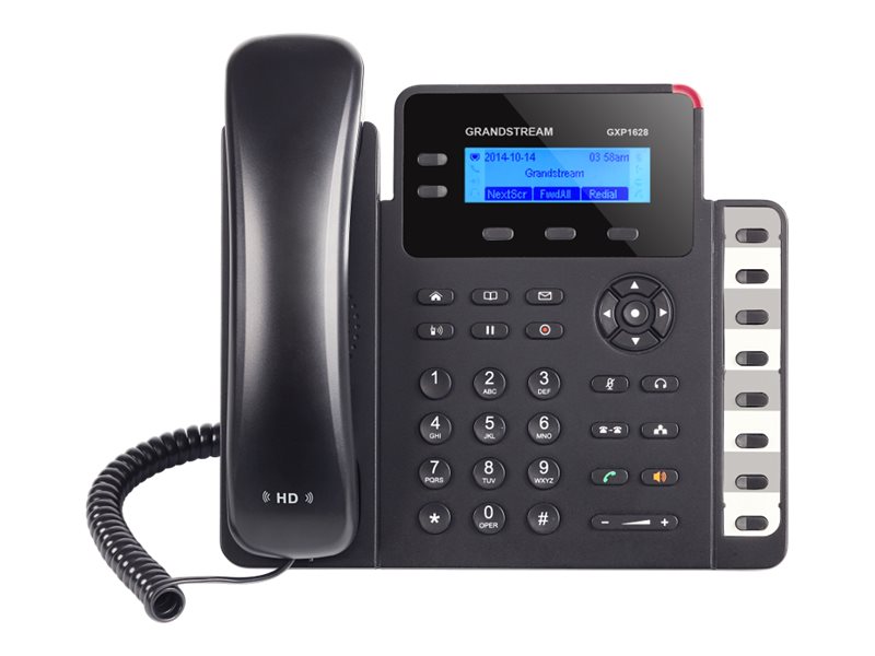 Grandstream GXP1628 - VoIP-telefon - 3-vejs opkaldskapacitet - SIP - 2 linier