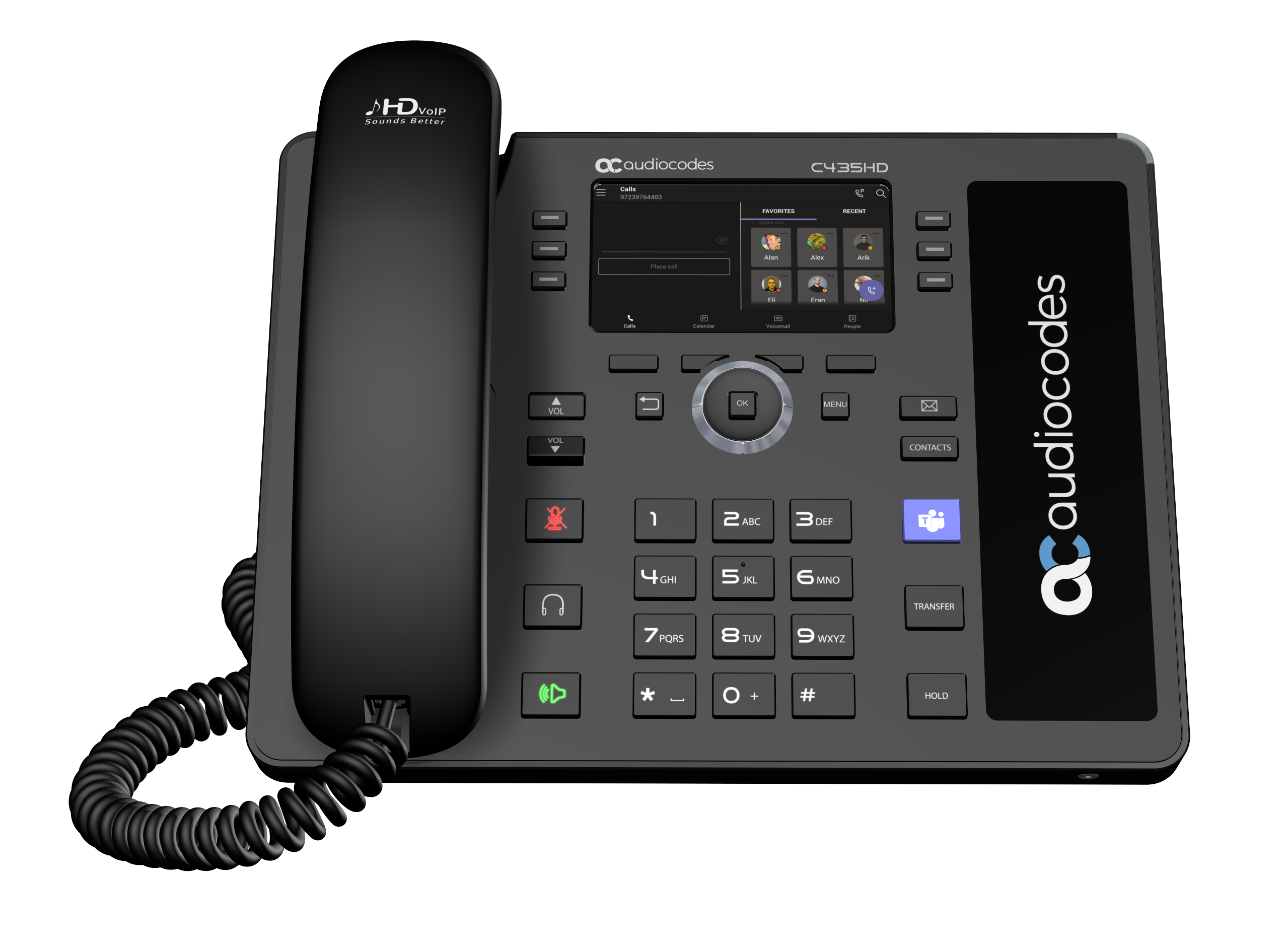 AudioCodes C435HD Telefon med ledning