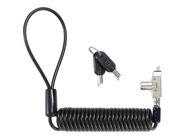 Kensington Slim N17 2.0 Portable Keyed Laptop Lock for Wedge Shaped Slots - Sikkerhedskabelslås - 1.83 m