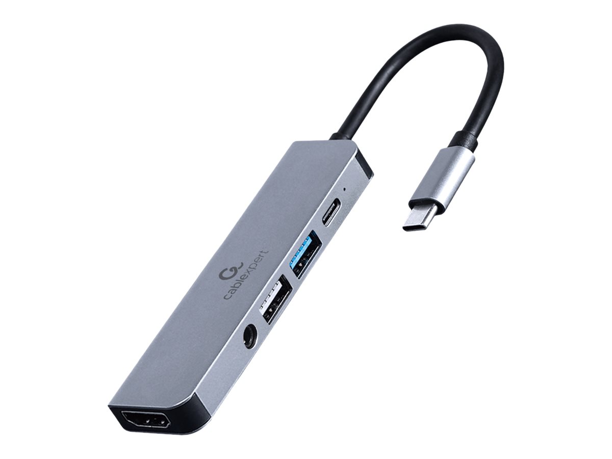 Gembird Cablexpert A-CM-COMBO5-02 - docking station - USB-C 3.1 - HDMI - GigE