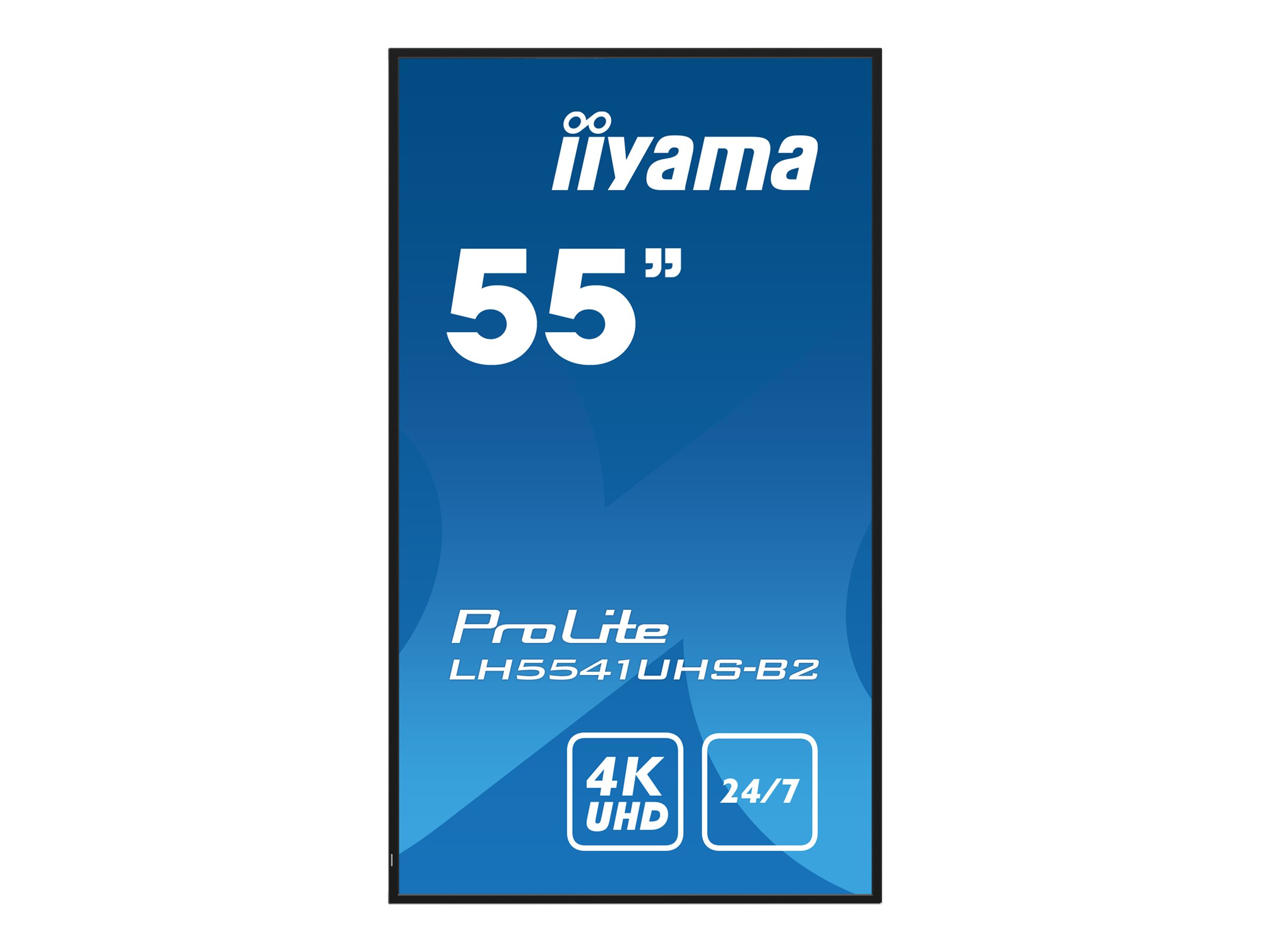 iiyama ProLite LH5541UHS-B2 55" Class (54.6" viewable) LED-backlit LCD display - 4K - for digital signage