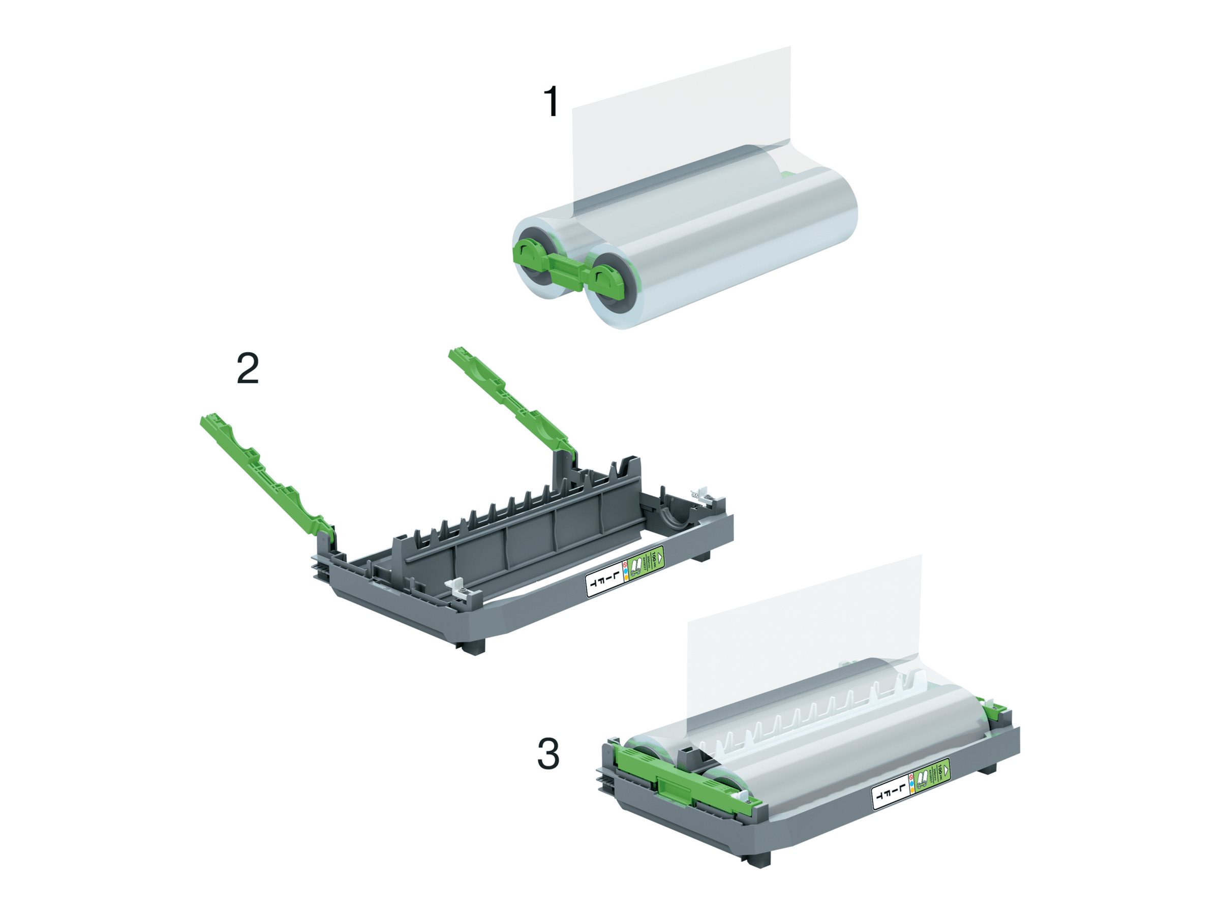 GBC Foton 30 genopfyldelig kassette med 100 mikron lamineringsrulle skinnende