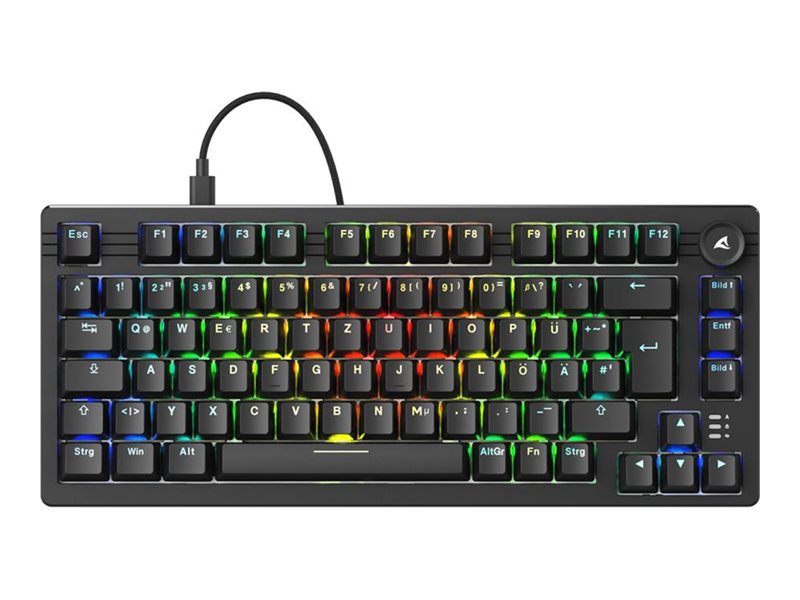 Sharkoon Skiller SGK25 Tastatur Mekanisk RGB Kablet Tysk