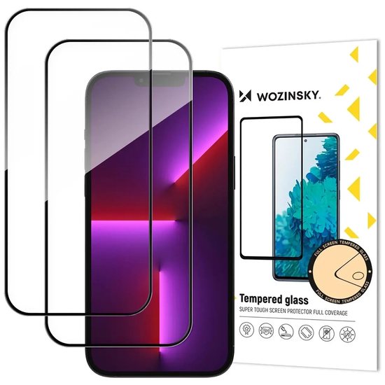 Wozinsky Set of 2 Full Glue Tempered Glass for iPhone 17 Pro
