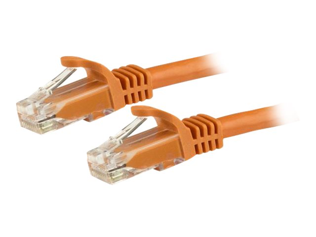 StarTech.com 15m CAT6 Cable - Orange Snagless CAT 6 Wire - 100W RJ45 UTP 650MHz Category 6 Network Patch Cord UL/TIA (N6PATC15MOR) CAT 6 Ikke