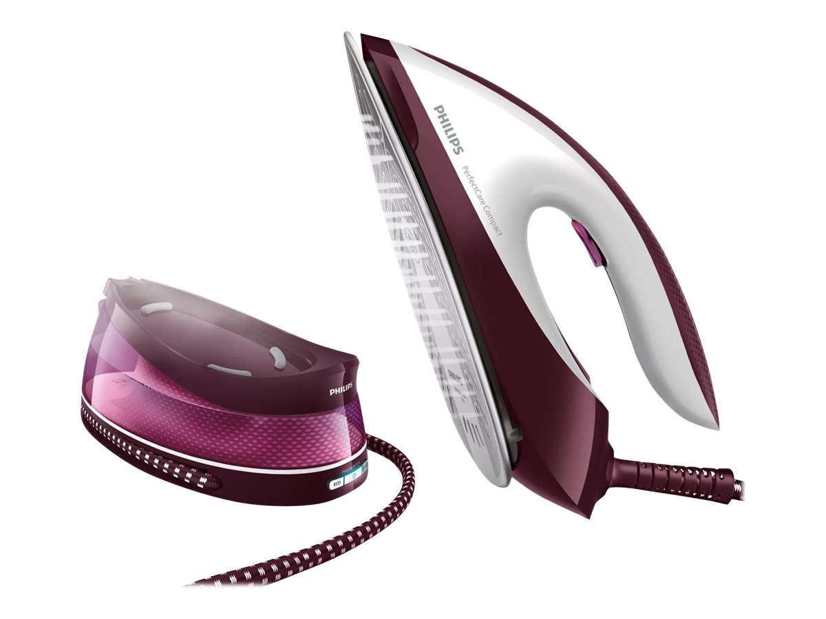 Philips PerfectCare Compact GC7842/40 Dampstrygejern 2400W Lilla Hvid