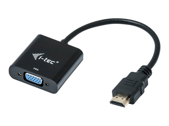 HDMI til VGA adapter i-Tec - sort, 15 cm